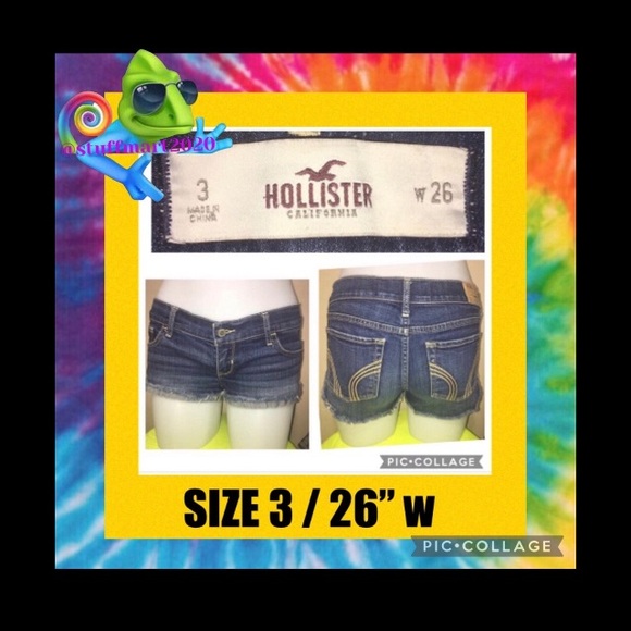 ❌❌NOT FOR SALE❌❌HOLLISTER JEAN DENIM SHORTS SIZE 3/26” W NEW NWOT - Picture 10 of 11